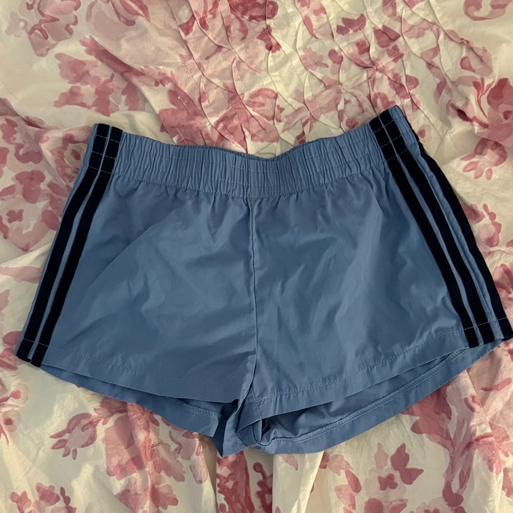 Edikted Light Blue Nikki Nylon Shorts